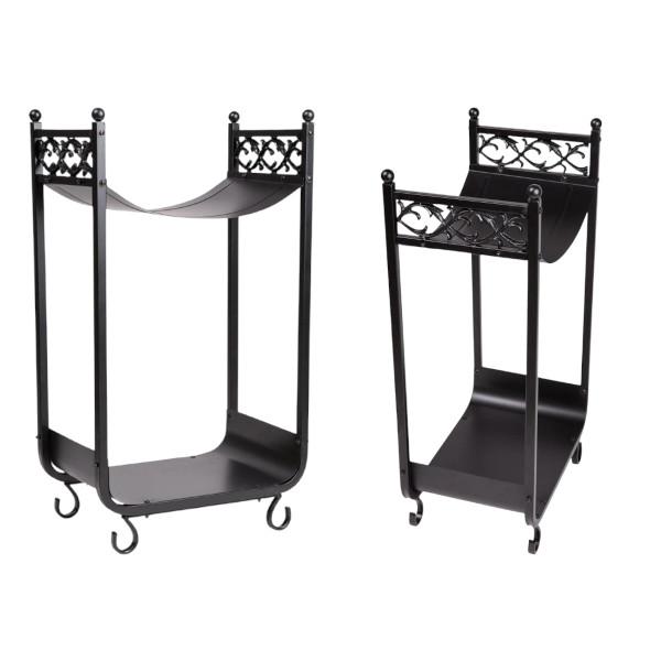 metal firewood rack