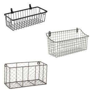 metal wire wall basket