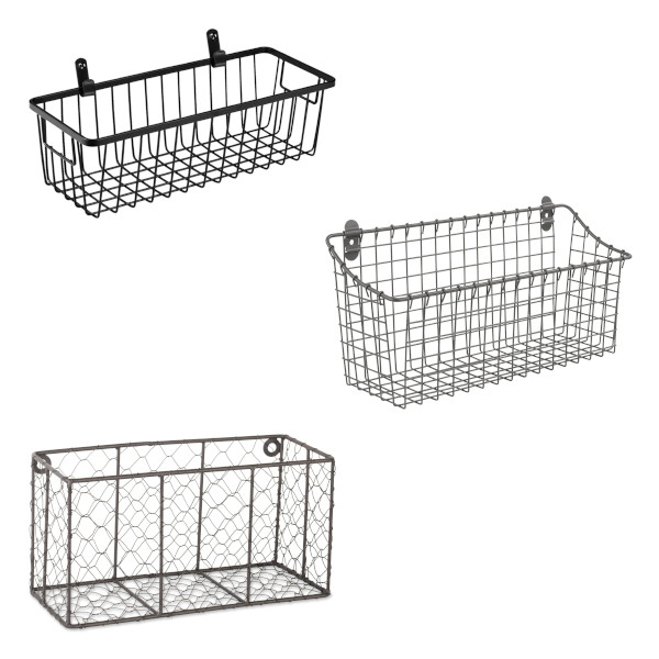 metal wire wall basket