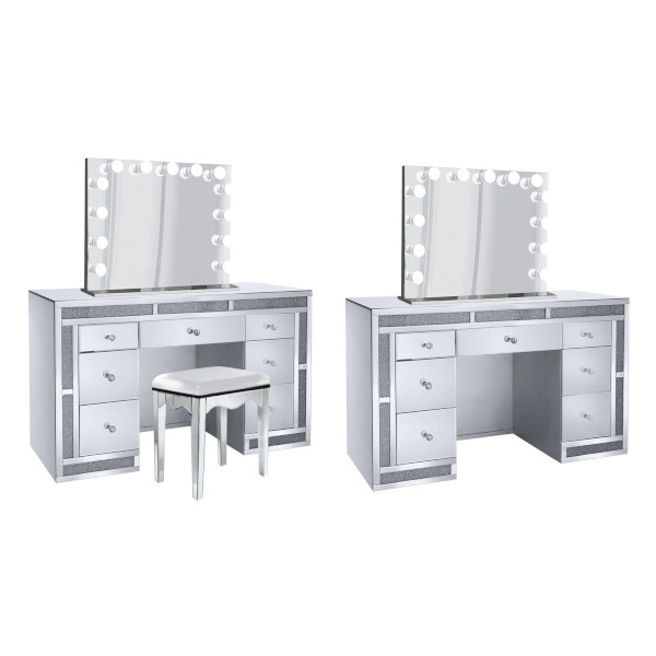 mirrored vanity set