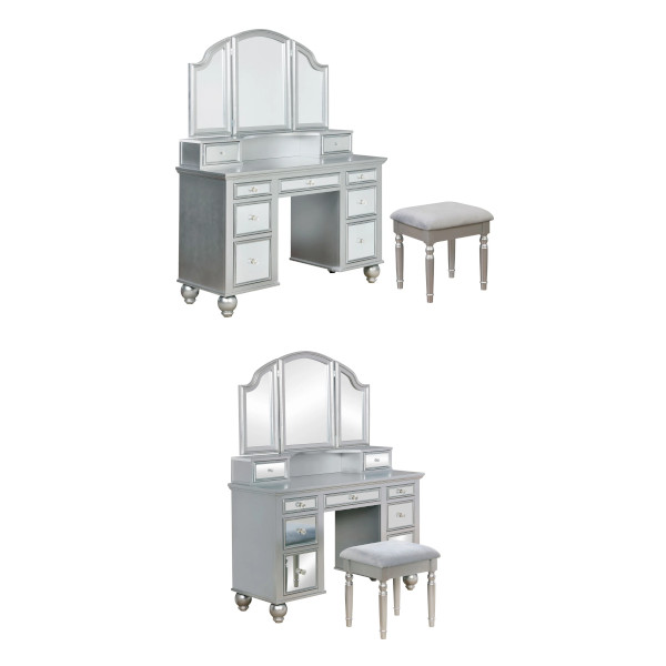 mirrored vanity set