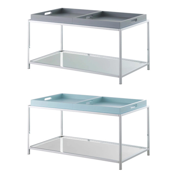 rectangle tray top coffee table