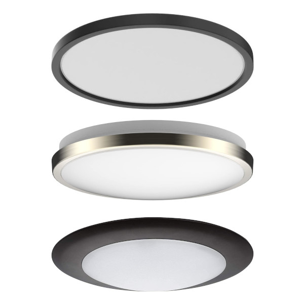 simple circle led flush mount light