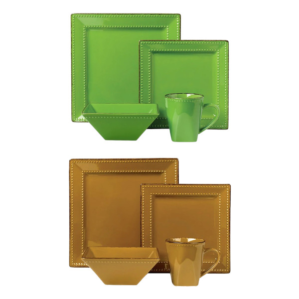 square dinnerware set