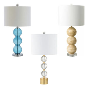 triple sphere base table lamp
