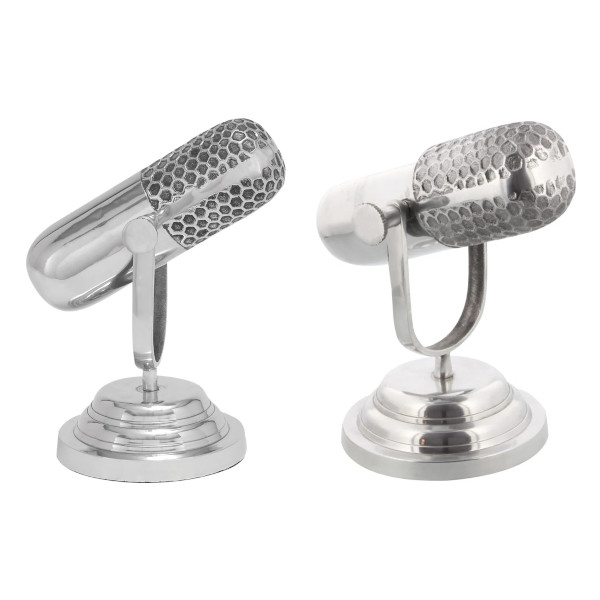 vintage microphone sculpture