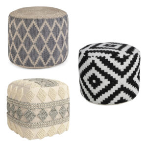 geometric pouf