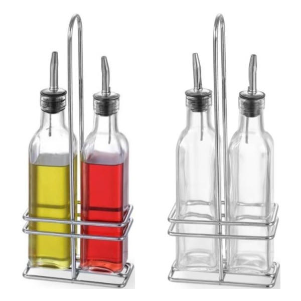 glass oil and vinegar dispenser set