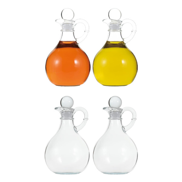 glass oil and vinegar dispenser set