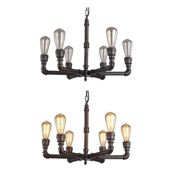 pipe chandelier