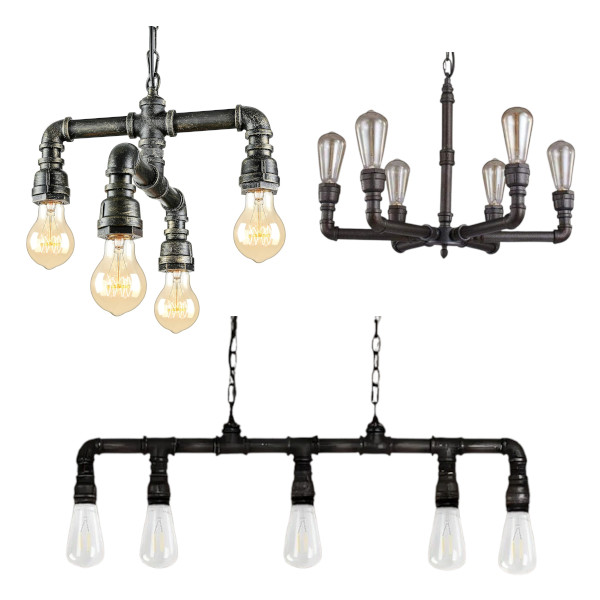 pipe chandelier