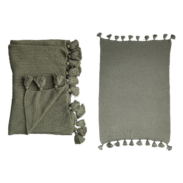 throw blanket with tassels