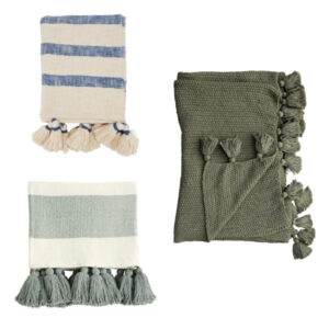 throw blanket with tassels