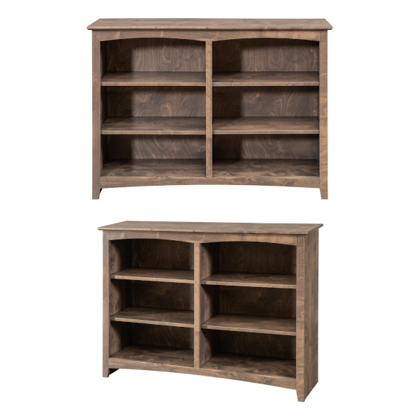 wooden standard bookcase
