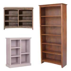 wooden standard bookcase