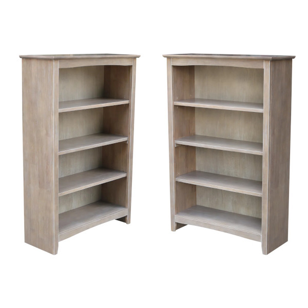 wooden standard bookcase