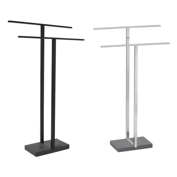 2-tier free standing towel rack