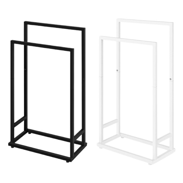 2-tier free standing towel rack