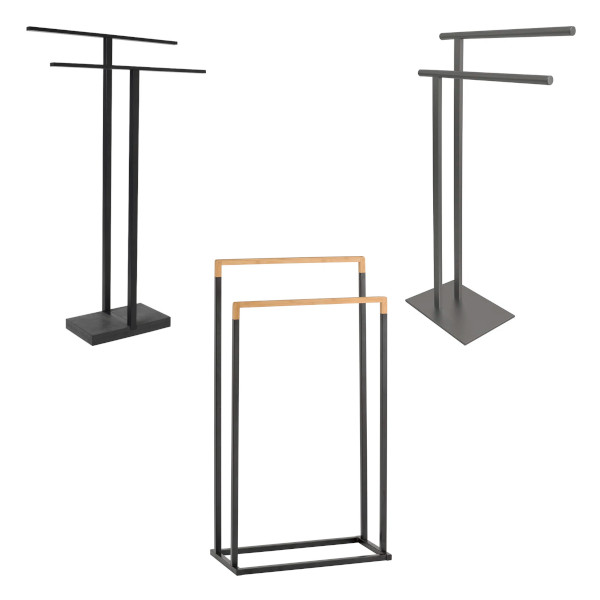 2-tier free standing towel rack