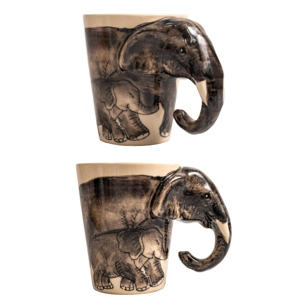 ceramic elephant mug