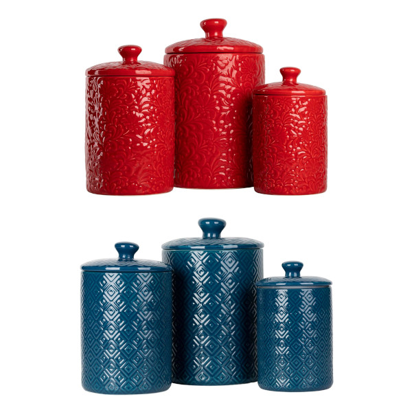ceramic kitchen canister set