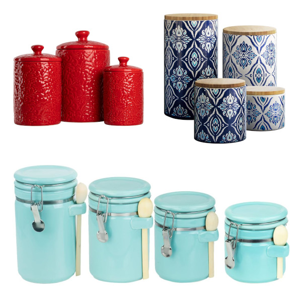ceramic kitchen canister set