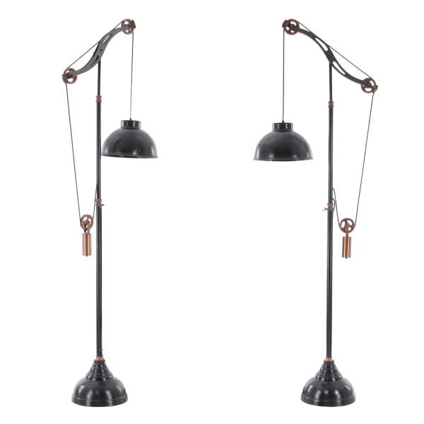 pulley floor lamp