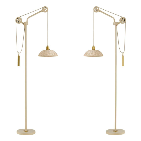 pulley floor lamp