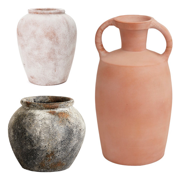 terracotta table vase
