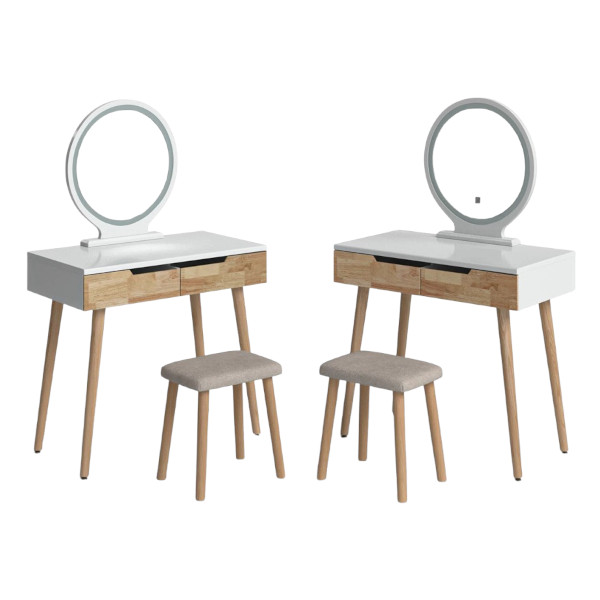 vanity set with light up mirror