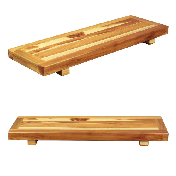 wooden bath tray