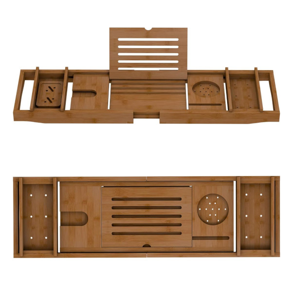 wooden bath tray