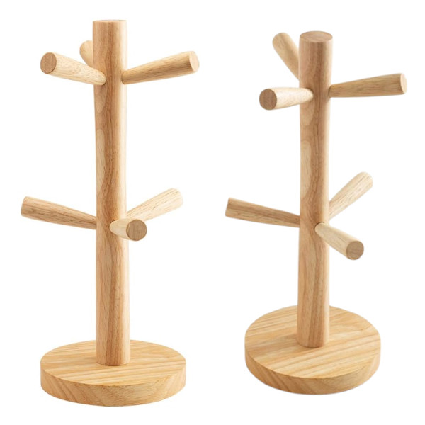 wooden mug tree holder