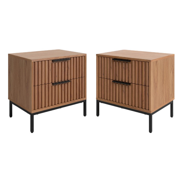 fluted nightstand