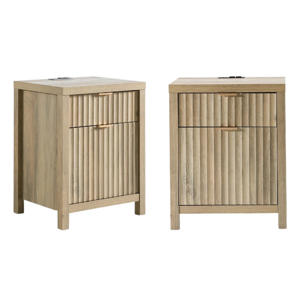 fluted nightstand