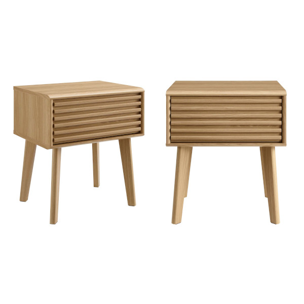 fluted nightstand
