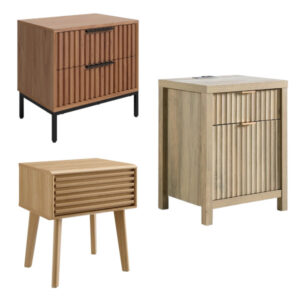 fluted nightstand