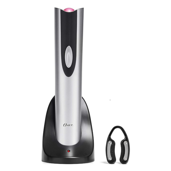 oster electric wine bottle opener silver
